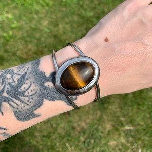 ***SOLD. Sherry Cuff Bracelet In Tigers Eye